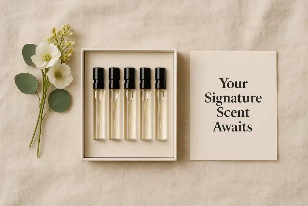 Perfume discovery set as a thoughtful gift option"